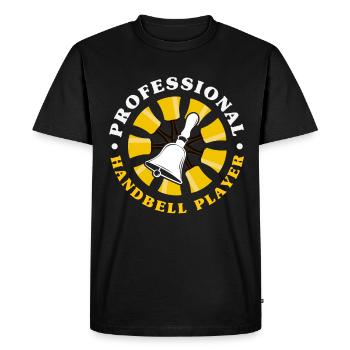 Choral Musical Instrument Hand Bell - Men's Premium Organic T-Shirt - black - Front - Nico (187cm)