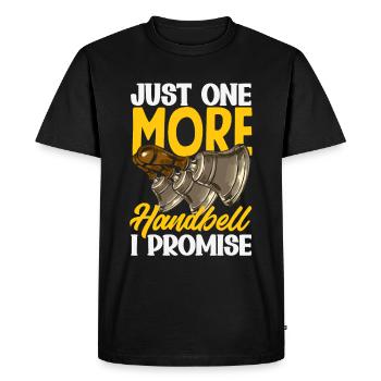 Choral Musical Instrument Hand Bell - Men's Premium Organic T-Shirt - black - Front - Nico (187cm)