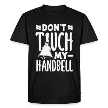 Choral Musical Instrument Hand Bell - Men's Premium Organic T-Shirt - black - Front - Nico (187cm)