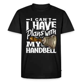 Choral Musical Instrument Hand Bell - Men's Premium Organic T-Shirt - black - Front - Nico (187cm)