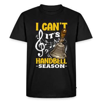 Choral Musical Instrument Hand Bell - Men's Premium Organic T-Shirt - black - Front - Nico (187cm)