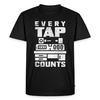 Machiniste CNC drôle - T-shirt Premium bio Homme - noir - Devant - Nico (187cm)
