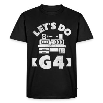 Funny CNC machinist - Men's Premium Organic T-Shirt - black - Front - Nico (187cm)