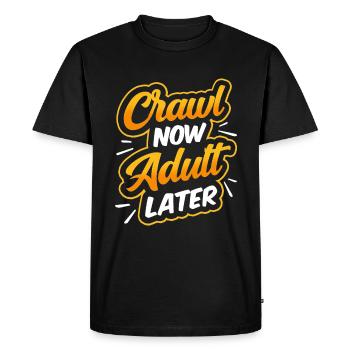 Crawled Pub Crawl Boire de l’alcool - T-shirt Premium bio Homme - noir - Devant - Nico (187cm)