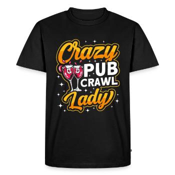 Crawled Pub Crawl Alcool Consommation d’alcool - T-shirt Premium bio Homme - noir - Devant - Nico (187cm)