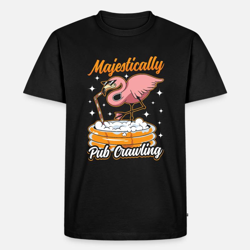 Crawled Pub Crawl Alcohol Drinking - Men's Premium Organic T-Shirt - black