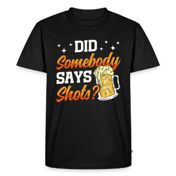 Crawled Pub Crawl Boire de l’alcool - T-shirt Premium bio Homme - noir - Devant - Nico (187cm)