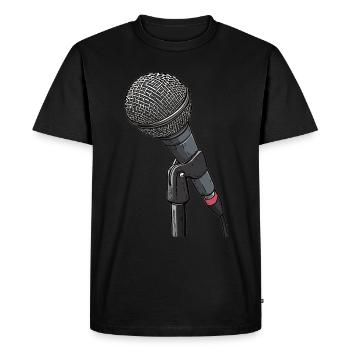 Poète Spoken Word Stand-up Comedian - T-shirt Premium bio Homme - noir - Devant - Nico (187cm)