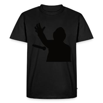 Poète Spoken Word Stand-up Comedian - T-shirt Premium bio Homme - noir - Devant - Nico (187cm)