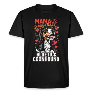 Bluetick Coonhound chien race maman d’un - T-shirt Premium bio Homme - noir - Devant - Nico (187cm)