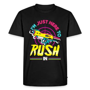 Indoor laser tag party outfit laser tag - Men's Premium Organic T-Shirt - black - Front - Nico (187cm)