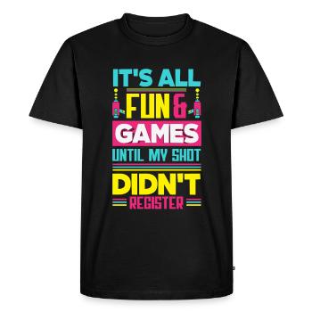 Indoor laser tag party outfit laser tag - Men's Premium Organic T-Shirt - black - Front - Nico (187cm)