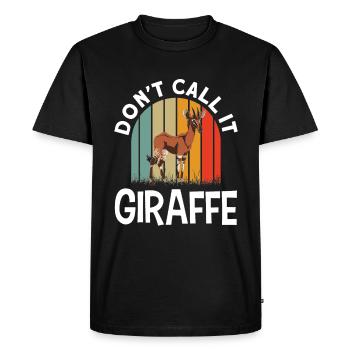 Funny zookeeper okapi lover - Men's Premium Organic T-Shirt - black - Front - Nico (187cm)