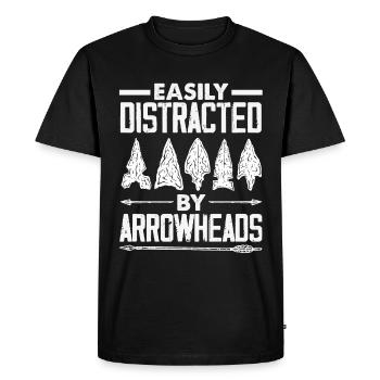 Arrowhead Hunter Archery Arrowhead - Men's Premium Organic T-Shirt - black - Front - Nico (187cm)