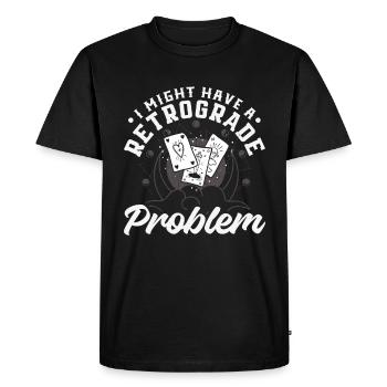 Retrograde planets Mercury retrograde - Men's Premium Organic T-Shirt - black - Front - Nico (187cm)