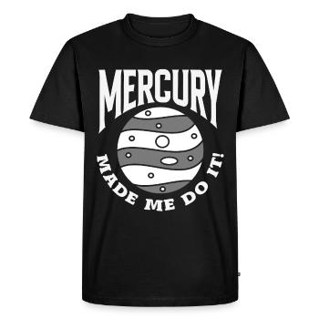 Retrograde planets Mercury retrograde - Men's Premium Organic T-Shirt - black - Front - Nico (187cm)