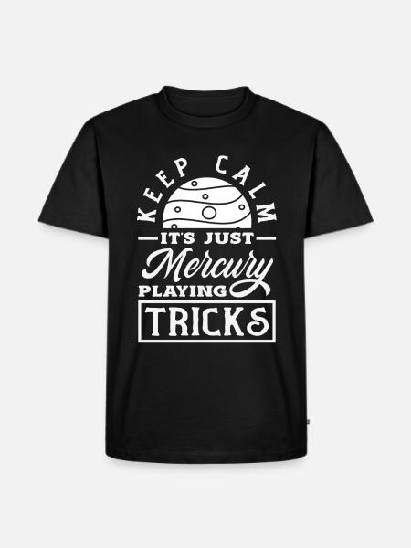 Retrograde planets Mercury retrograde - Men's Premium Organic T-Shirt - black