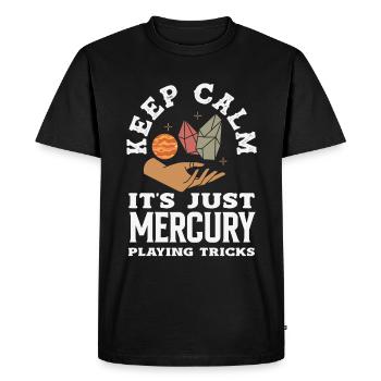 Retrograde planets Mercury retrograde - Men's Premium Organic T-Shirt - black - Front - Nico (187cm)