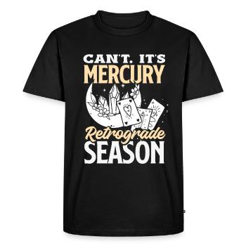 Retrograde planets Mercury retrograde - Men's Premium Organic T-Shirt - black - Front - Nico (187cm)