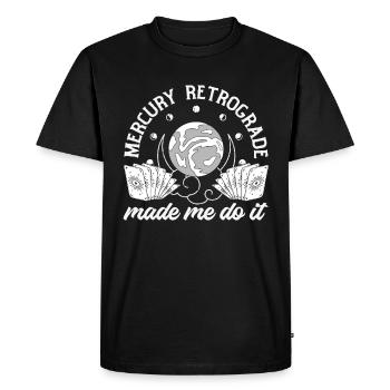 Retrograde planets Mercury retrograde - Men's Premium Organic T-Shirt - black - Front - Nico (187cm)