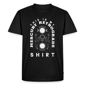 Retrograde planets Mercury Retrograde - Men's Premium Organic T-Shirt - black - Front - Nico (187cm)