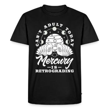 Retrograde planets Mercury Retrograde - Men's Premium Organic T-Shirt - black - Front - Nico (187cm)