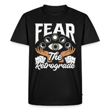 Retrograde planets Mercury Retrograde - Men's Premium Organic T-Shirt - black - Front - Nico (187cm)