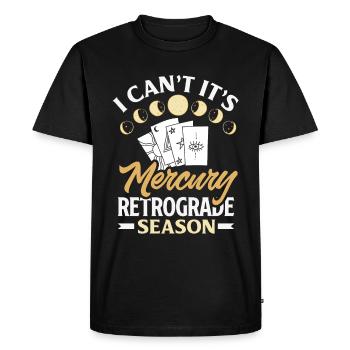 Retrograde planets Mercury Retrograde - Men's Premium Organic T-Shirt - black - Front - Nico (187cm)