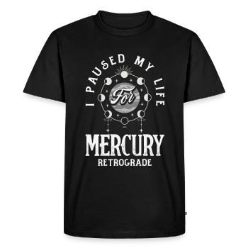 Retrograde planets Mercury Retrograde - Men's Premium Organic T-Shirt - black - Front - Nico (187cm)