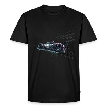 "Time For Sim Racing" Sim Racer - Men's Premium Organic T-Shirt - black - Front - Nico (187cm)