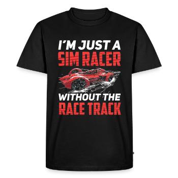 Simulateur Cockpit Esports Sim Racing - T-shirt Premium bio Homme - noir - Devant - Nico (187cm)