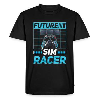 Simulator Cockpit Esports Sim Racing - Men's Premium Organic T-Shirt - black - Front - Nico (187cm)