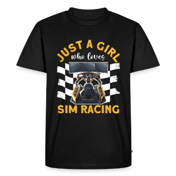 Simulateur Cockpit Esports Sim Racing - T-shirt Premium bio Homme - noir - Devant - Nico (187cm)