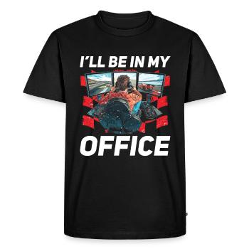 Simulator Cockpit Esports Sim Racing - Men's Premium Organic T-Shirt - black - Front - Nico (187cm)