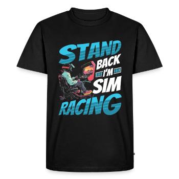 Simulator Cockpit Esports Sim Racing - Men's Premium Organic T-Shirt - black - Front - Nico (187cm)