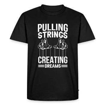 Puppeteer, puppeteer - Men's Premium Organic T-Shirt - black - Front - Nico (187cm)