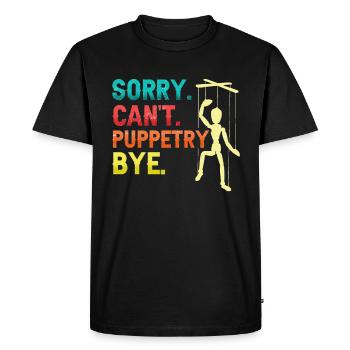 Puppeteer, puppeteer - Men's Premium Organic T-Shirt - black - Front - Nico (187cm)