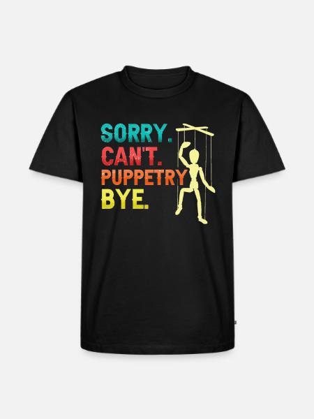 Puppeteer, puppeteer - Men's Premium Organic T-Shirt - black