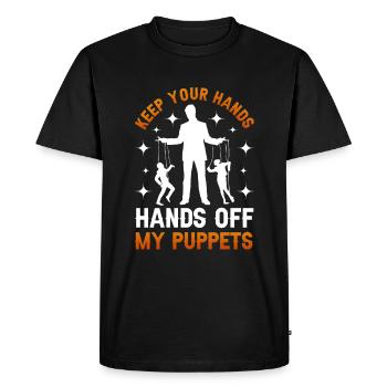 Puppeteer, puppeteer - Men's Premium Organic T-Shirt - black - Front - Nico (187cm)