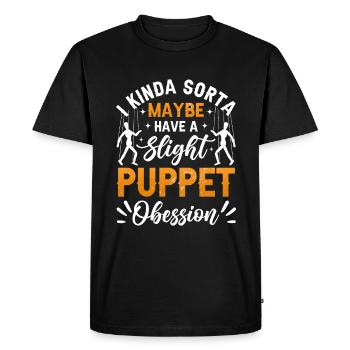 Puppeteer, puppeteer - Men's Premium Organic T-Shirt - black - Front - Nico (187cm)