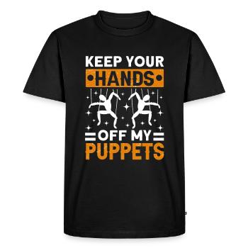 Puppeteer, puppeteer - Men's Premium Organic T-Shirt - black - Front - Nico (187cm)
