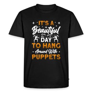 Puppeteer, puppeteer - Men's Premium Organic T-Shirt - black - Front - Nico (187cm)