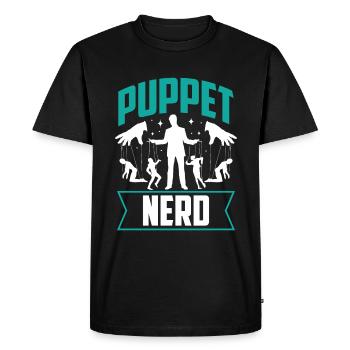 Puppeteer, puppeteer - Men's Premium Organic T-Shirt - black - Front - Nico (187cm)