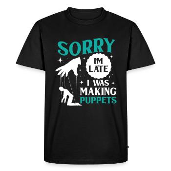 Puppeteer, puppeteer - Men's Premium Organic T-Shirt - black - Front - Nico (187cm)