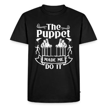 Puppeteer, puppeteer - Men's Premium Organic T-Shirt - black - Front - Nico (187cm)