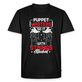 Puppeteer, puppeteer - Men's Premium Organic T-Shirt - black - Front - Nico (187cm)