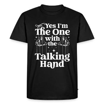 Puppeteer, puppeteer - Men's Premium Organic T-Shirt - black - Front - Nico (187cm)