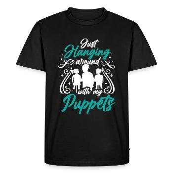Puppeteer, puppeteer - Men's Premium Organic T-Shirt - black - Front - Nico (187cm)