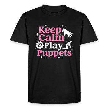 Puppeteer, puppeteer - Men's Premium Organic T-Shirt - black - Front - Nico (187cm)
