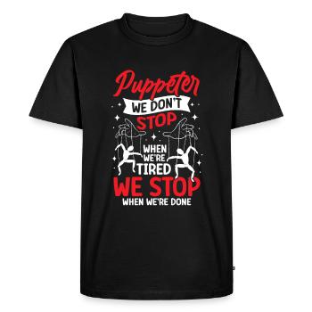 Puppeteer, puppeteer - Men's Premium Organic T-Shirt - black - Front - Nico (187cm)